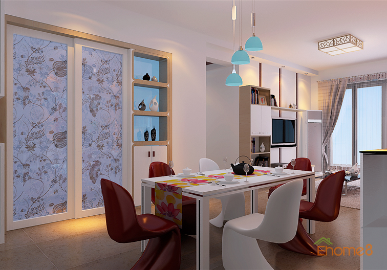 家裝效果圖－餐廳裝修設(shè)計圖片1.jpg