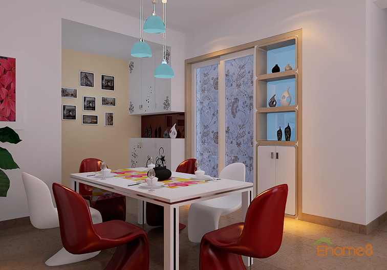 家裝效果圖－餐廳裝修設(shè)計圖片2.jpg