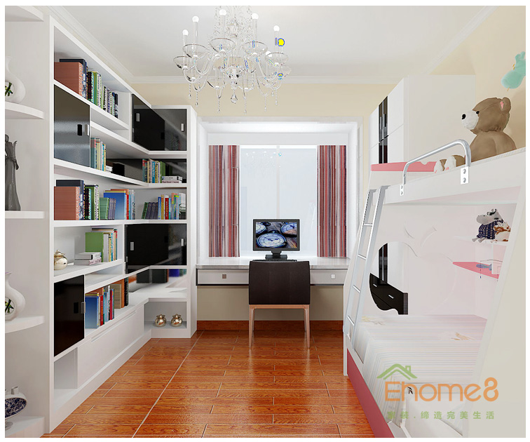 北大陽光女兒房裝修效果圖2