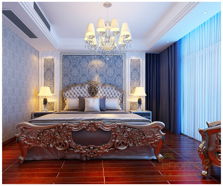 歐洲貴族臥室裝修效果圖1.