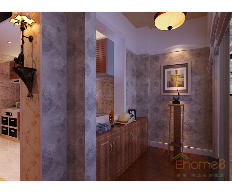 大城小院過道玄關(guān)壁畫裝修效果圖