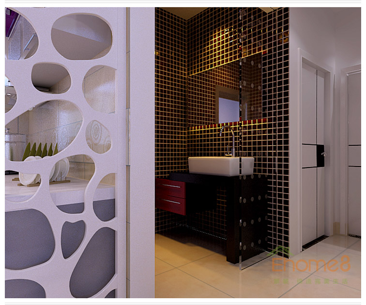 衛(wèi)生間馬賽克墻壁裝修效果圖.jpg