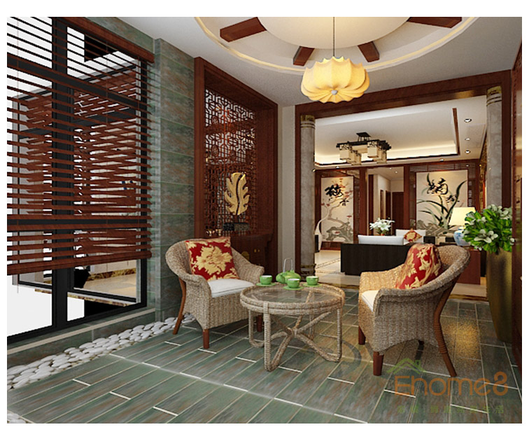 大美天第休息間擺設(shè)裝修效果圖2