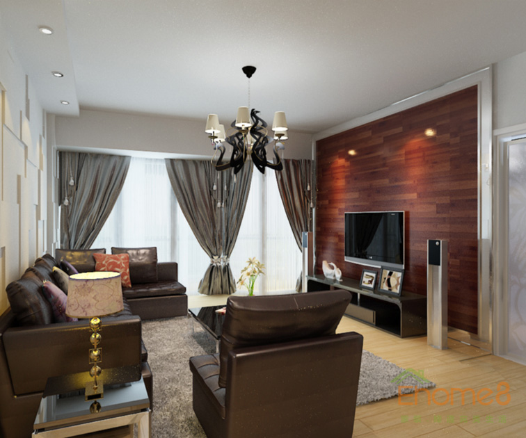東城印象現(xiàn)代簡(jiǎn)約風(fēng)格客廳裝修效果圖