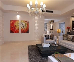 碧園大城小院躍層客廳現(xiàn)代簡約風格裝修效果圖