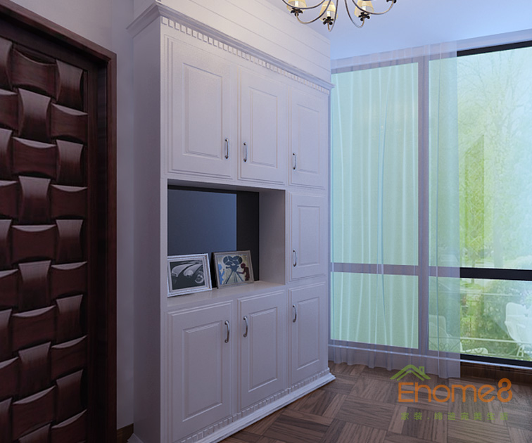 臥室白色儲物柜裝修效果圖