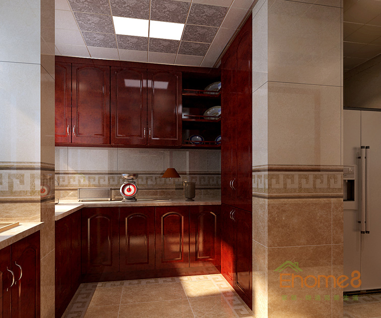 東郡99平米三房一廳中式廚房裝修效果圖333