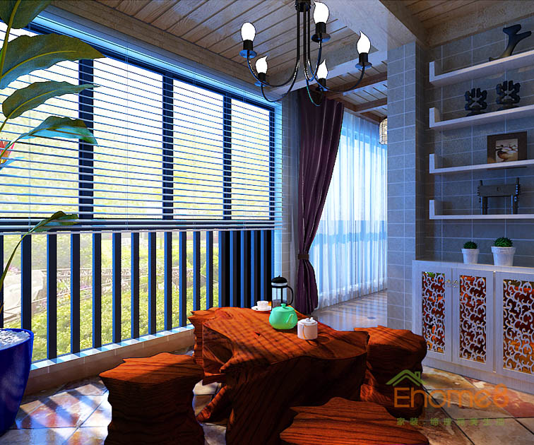 鳳嶺一號88平米古典歐式風格茶幾裝修效果圖1