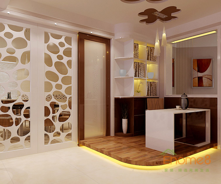 鳳起新都76平米美式風(fēng)格客廳休閑處裝修效果圖1