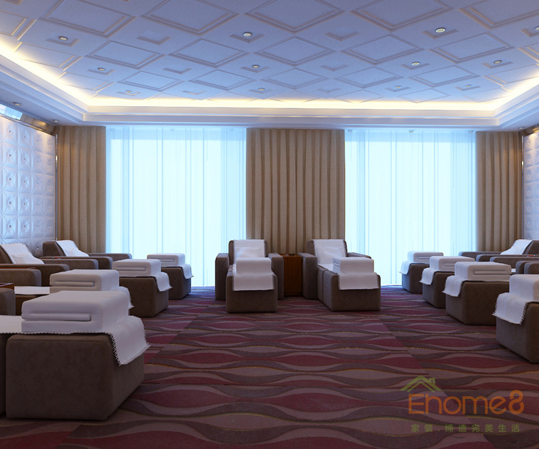 田園風(fēng)金秀華東大酒店大廳按摩裝修效果圖12