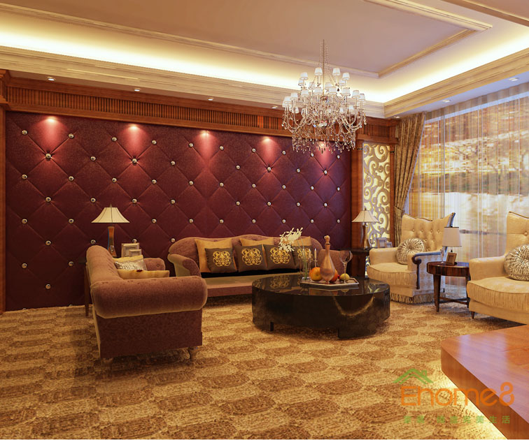 田園風(fēng)金秀華東大酒店歐式豪華套房裝修效果圖12