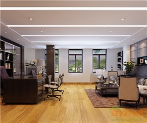 美式簡(jiǎn)單舒適老板辦公室裝修效果圖