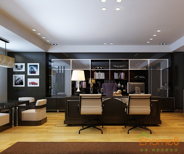 美式簡單舒適總經(jīng)理辦公室裝修效果圖1122