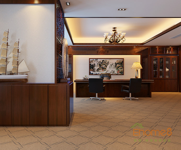 歐式氣派辦公室裝修效果圖123.jpg