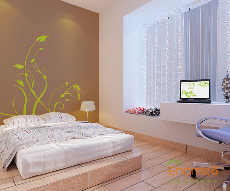 65㎡兩房一廳現(xiàn)代簡(jiǎn)約風(fēng)格臥室裝修效果圖1