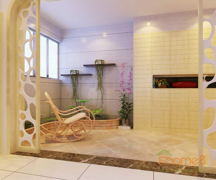 48㎡小戶型法式風(fēng)格休閑處裝修效果圖1