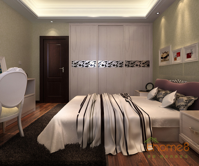 142㎡四房一廳法式風(fēng)格老人房裝修效果圖22