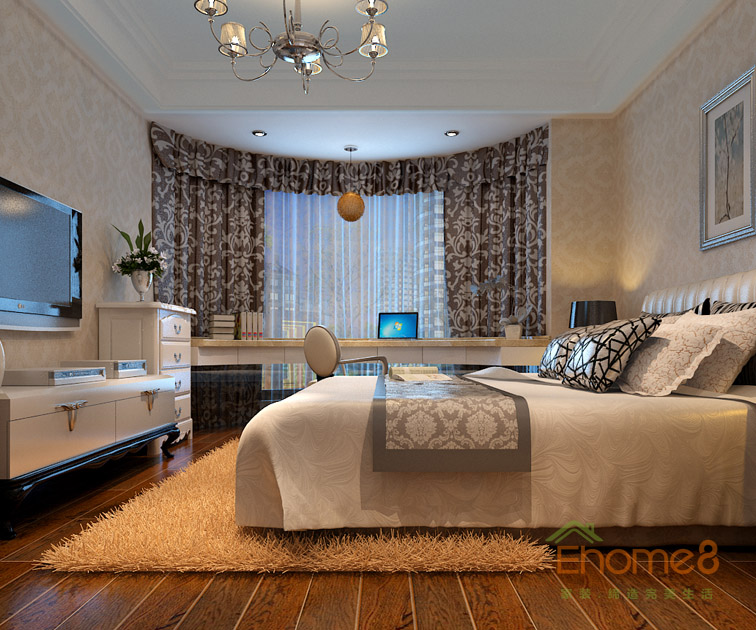 142㎡四房一廳法式風(fēng)格臥室裝修效果圖2265