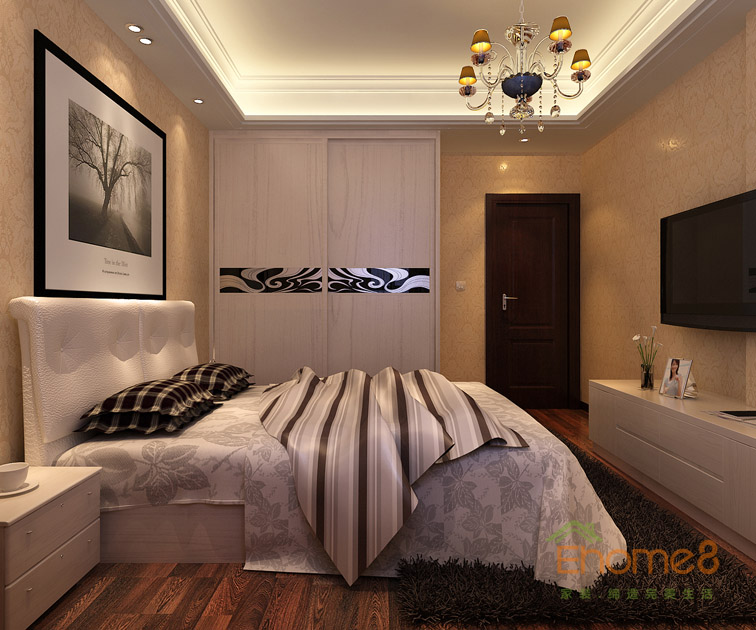 142㎡四房一廳法式風(fēng)格臥室裝修效果圖22874