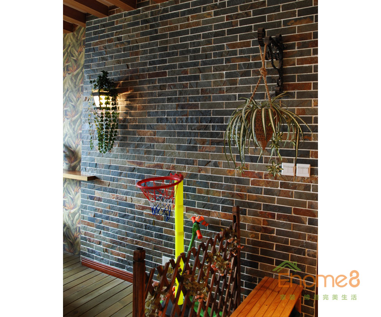 93㎡三房一廳田園風(fēng)格休閑處裝修效果圖6