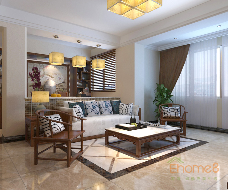 139㎡復(fù)式中式簡約風(fēng)格客廳沙發(fā)裝修效果圖