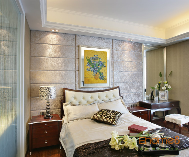 82㎡兩房一廳歐式風(fēng)格主臥裝修效果圖964