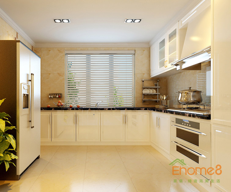 186㎡躍層歐式風格廚房裝修效果圖