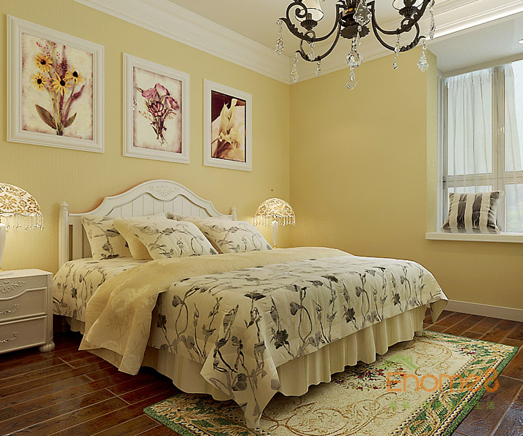 111㎡三房一廳美式風(fēng)格主人房裝修效果圖963