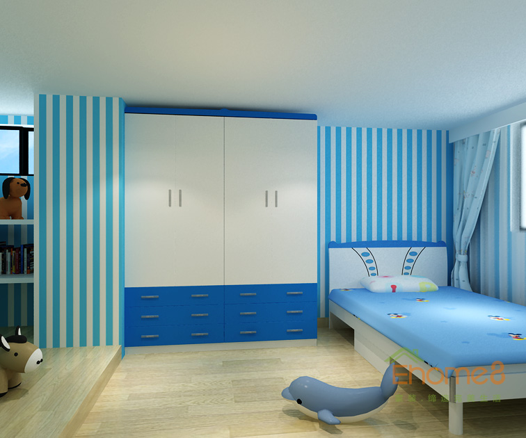 172㎡躍層法式風格兒童房裝修效果圖