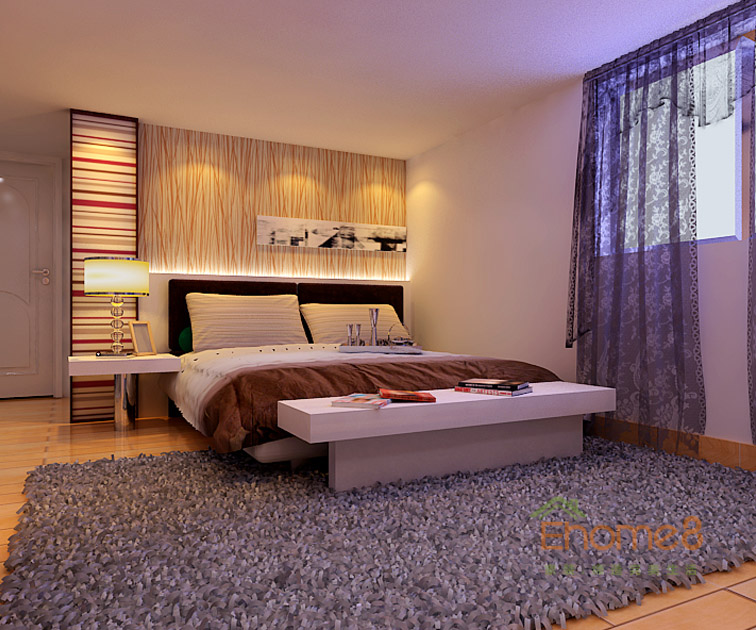 132㎡四房一廳歐式風格臥室裝修效果圖6632