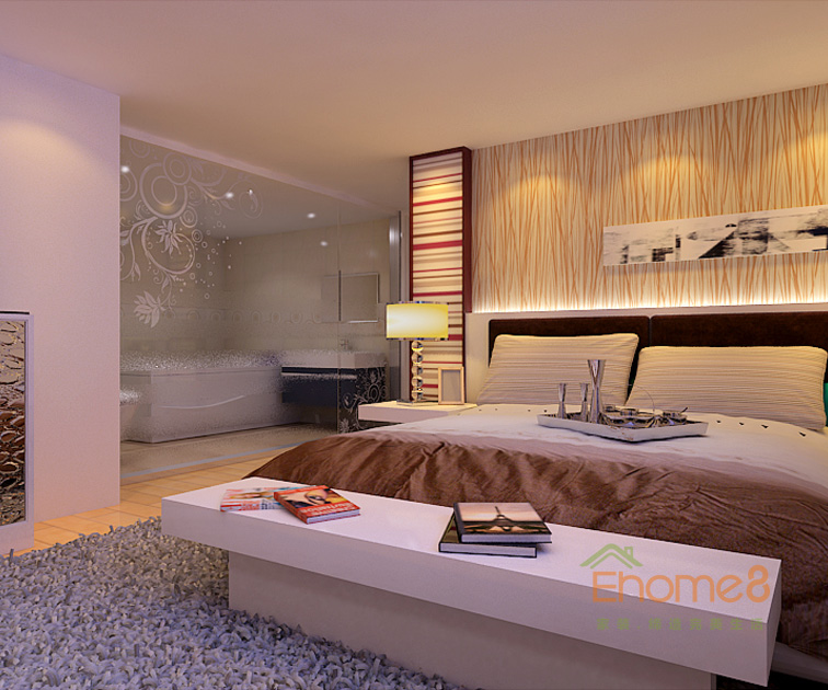 132㎡四房一廳歐式風格主臥裝修效果圖