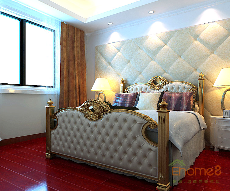 165㎡躍層歐式風(fēng)格臥室裝修效果圖