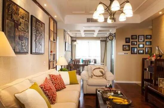 輕松自在又雅致的 98㎡溫馨美式兩室兩廳